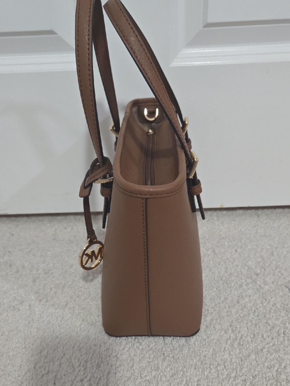 Michael Kors Brown Jet Set Small Top-Handle Tote - Picture 4 of 11